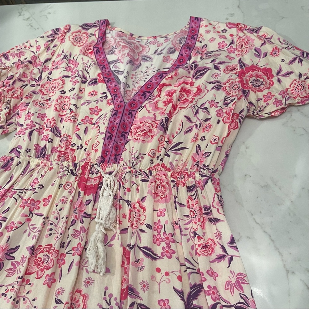 🎉HOST PICK🎉 SHEIN pink floral print mini dress - Picture 6 of 13